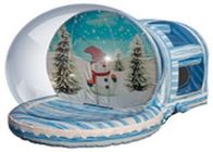 Bola inflable ULTRAVIOLETA del globo de la nieve de la Navidad los 2.5m de la publicidad de la prueba
