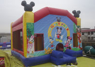 casa inflable de la despedida de Mickey del castillo de la lona del PVC de 0.55m m con la diapositiva y el obstáculo