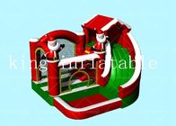 Castillos animosos de los productos inflables de la Navidad EN71 con la lona del PVC de la diapositiva