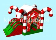 Diapositiva seca de la Feliz Navidad de la casa inflable al aire libre de la despedida con el ventilador