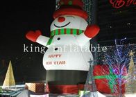 historieta del muñeco de nieve de la Navidad de 5mH Inflatables para la decoración al aire libre de la Navidad