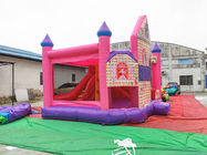 Princesa inflable Themed Jumping Castle de los niños al aire libre despide la lona del PVC de la casa