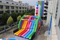EN71 diapositiva del PVC Unicorn Bouncer Inflatable Rainbow Dry de 0,55 milímetros