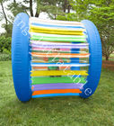 Rueda rodante inflable colorida al aire libre del niño del PVC con la bomba de aire