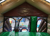 Anuncio publicitario seco de salto de la gorila del castillo de la diapositiva de Forest Theme Kids Inflatable Dry