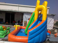 Tobogán acuático inflable de la lona del PVC/juegos inflables del parque del agua