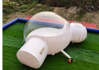Tienda los 6m inflable semi transparente de la burbuja con el cuarto de baño del túnel