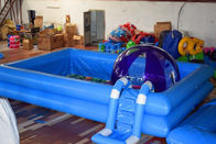 Los niños van de fiesta la piscina inflable de encargo con la escalera y la parte inferior de impresión a todo color