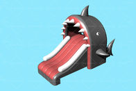 Tobogán acuático inflable de los 3.3m*2m del tema de encargo del tiburón para la piscina de los niños