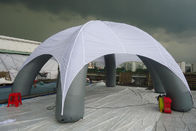 Tienda inflable del acontecimiento de la araña de encargo del PVC con el tejado impreso blanco para la publicidad