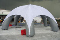 Tienda inflable del acontecimiento de la araña de encargo del PVC con el tejado impreso blanco para la publicidad