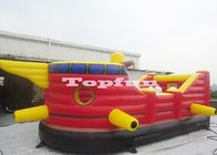Castillo de salto inflable del diseño del corsario con Canon para el patio de los niños