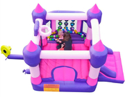 Casa de salto modificada para requisitos particulares del castillo inflable rosado de la gorila con la diapositiva