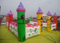La tierra inflable de la diversión, parque de atracciones inflable se escuda para los niños/anuncio publicitario