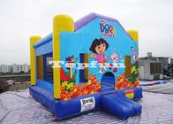Gorila inflable combinada, castillos de salto comerciales de la casa de Dora para el alquiler/el alquiler