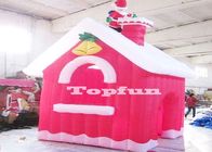 Mini casas rojas inflables de la Feliz Navidad para la decoración de Navidad de Papá Noel