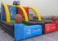 Campo de fútbol inflable modificado para requisitos particulares PVC, juegos divertidos del tiroteo del baloncesto