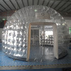 Tienda transparente inflable al aire libre de la burbuja, tienda clara hecha a mano de la bóveda del PVC