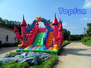 Castillo de salto inflable lindo de la lona del PVC para los niños con las ilustraciones coloridas