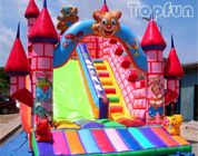 Castillo de salto inflable lindo de la lona del PVC para los niños con las ilustraciones coloridas