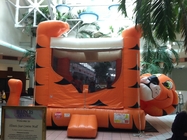 El PVC cubrió la historieta Tiger Inflatable Bouncer Castle Blow encima del castillo de salto
