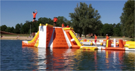 Puente inflable del agua de la carrera de obstáculos del parque del agua de los niños no tóxicos