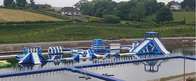 Juegos inflables modificados para requisitos particulares del deporte acuático del parque del agua de la carrera de obstáculos
