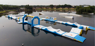 Juego de salto flotante inflable del deporte de la carrera de obstáculos del parque del agua del OEM