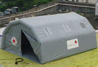 Refugio temporal al aire libre médico del PVC de la tienda inflable gris de la emergencia