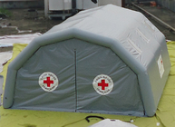 Refugio temporal al aire libre médico del PVC de la tienda inflable gris de la emergencia