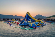 Juegos del parque de la agua de mar de Infaltable del entretenimiento que flotan la carrera de obstáculos