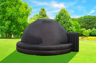 Tienda inflable negra del acontecimiento de la bóveda de la burbuja de la astronomía para el anuncio publicitario