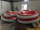 Screen Printing Inflatable Water Toy , 4m Diameter 2 Seats PVC Inflatable Boat