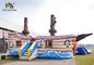 Pirate / Shark 0.9mm PVC Inflatable Water Park Multiplay / Colorful Playground