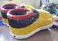 Yellow PVC Inflatable Shoes For Walking Race Interesting Inflatable Soccer Field