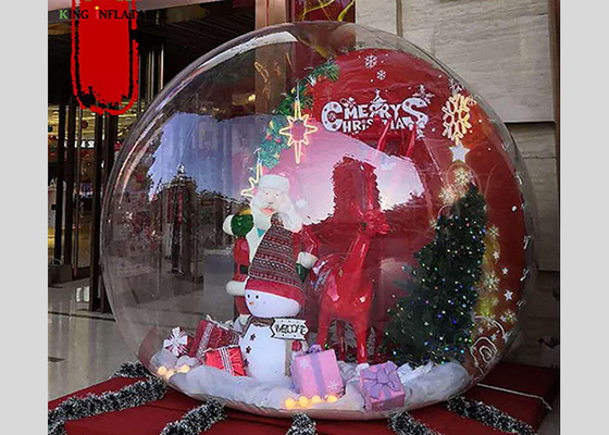 Decoraciones inflables al aire libre de la Navidad del globo inflable de la nieve con el ventilador 250w
