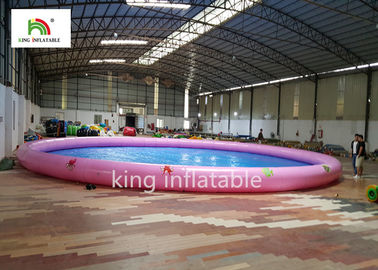 piscinas inflables redondas del diámetro del 18m con el PVC de impresión animal