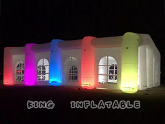 Tienda que se casa inflable blanca para el partido