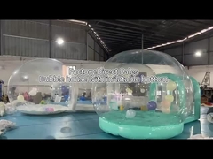 Tenda de casa de burbujas inflable de balón comercial de alta calidad con fondo rebotante para Patty