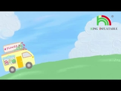 king26 doble carril toboganes de agua inflables con piscina