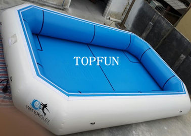 Piscinas portátiles azules de la lona del PVC, parque inflable del agua ignífugo