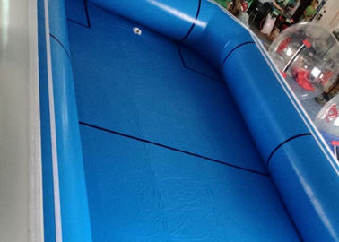 Piscinas portátiles azules de la lona del PVC, parque inflable del agua ignífugo