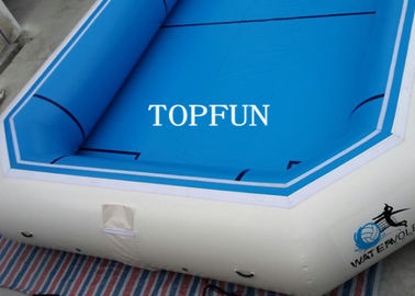 Piscinas portátiles azules de la lona del PVC, parque inflable del agua ignífugo