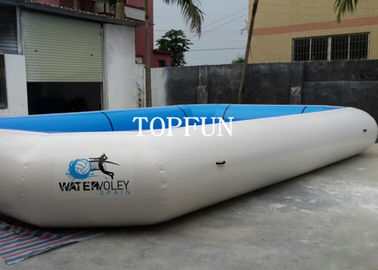 Piscinas portátiles azules de la lona del PVC, parque inflable del agua ignífugo