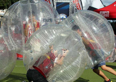 bola de parachoques inflable del PVC de 0.8m m para el LOGOTIPO de los juegos de los niños modificado para requisitos particulares