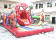 Parque de atracciones inflable del hombre araña de la lona del PVC con los 8m * los 5m * los 4m