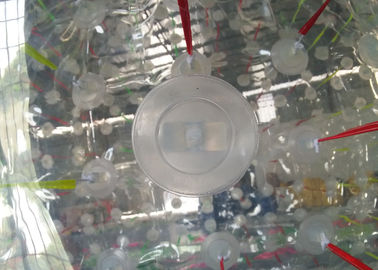 La bola de parachoques 1,0 del cuerpo inflable transparente del milímetro TPU con brillar intensamente se enciende