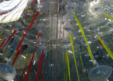 La bola de parachoques 1,0 del cuerpo inflable transparente del milímetro TPU con brillar intensamente se enciende