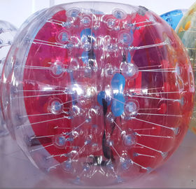 Bola inflable de 0.8m m de la bola de parachoques humana roja y dar salida a del PVC para los niños