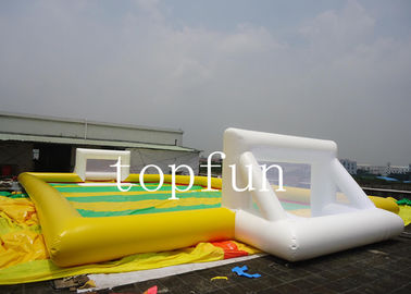 Campo de fútbol inflable resistente al fuego cosido cosiendo el 14m los x 8m